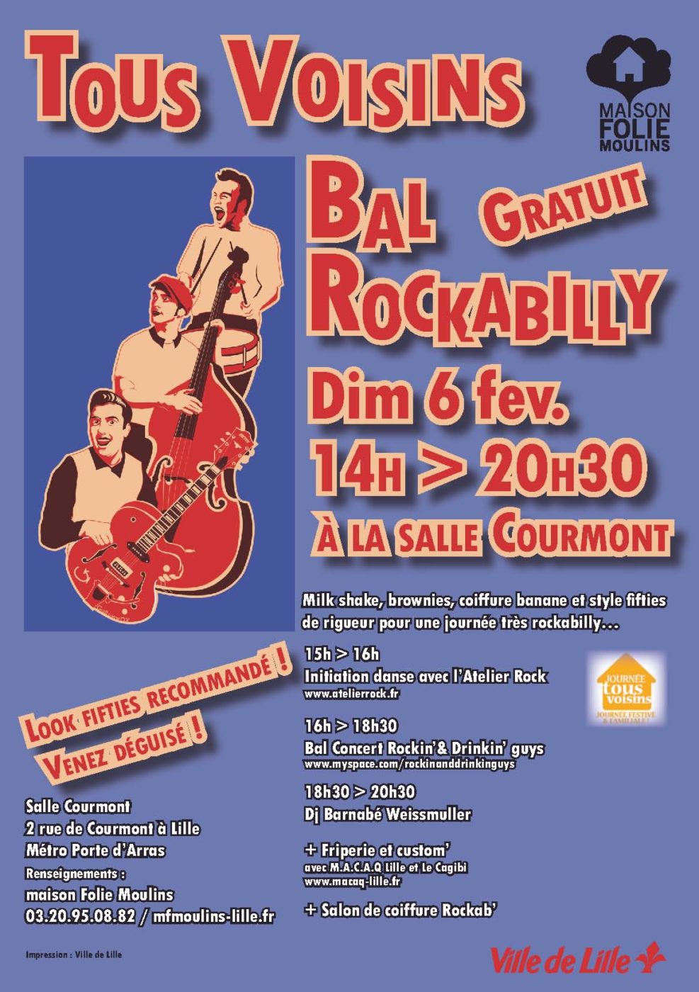 affiche bal Rockabilly 2011
